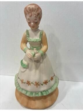 Cute vintage girl figurine